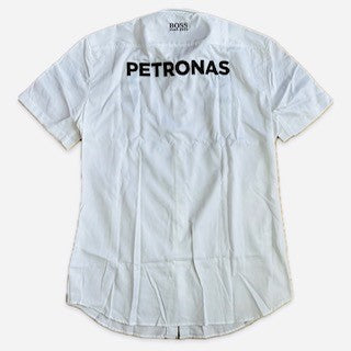 Team Issue Hugo Boss Mercedes AMG Petronas Formula One Team Issue Managers Shirt -White - Pit-Lane Motorsport
