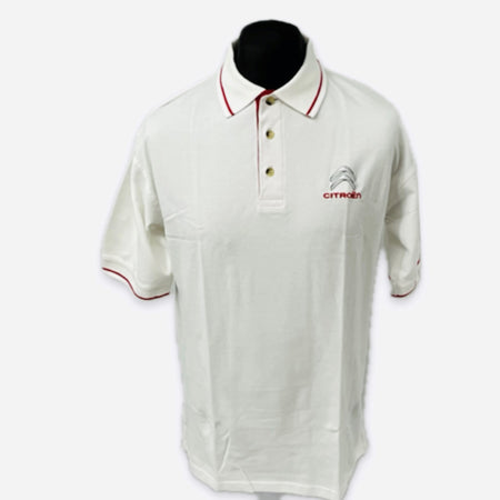Citroen Motorsport Official WRC World Rally Championship Team Issue Travel Polo Shirt-White - Pit-Lane Motorsport