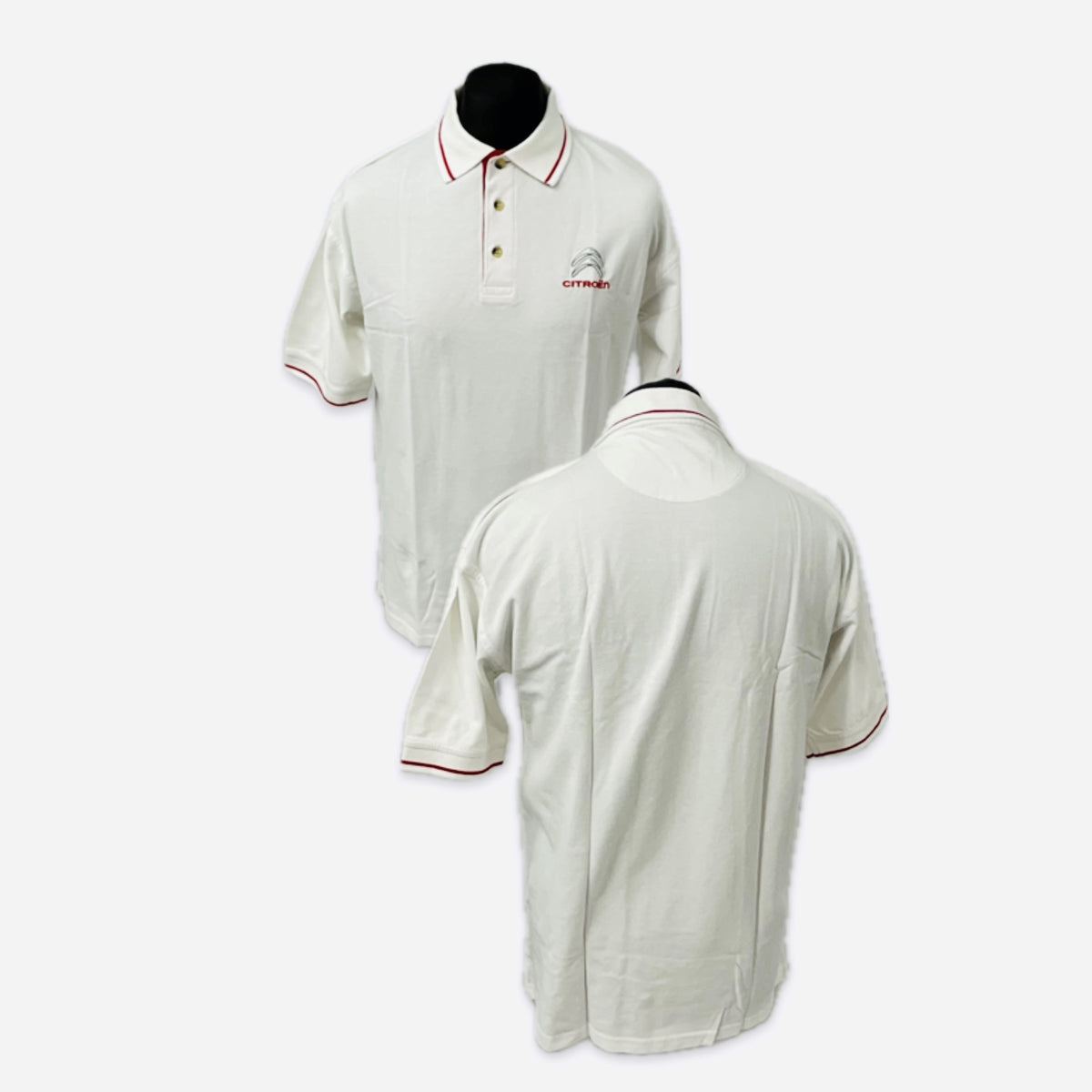 Citroen Motorsport Official WRC World Rally Championship Team Issue Travel Polo Shirt-White - Pit-Lane Motorsport