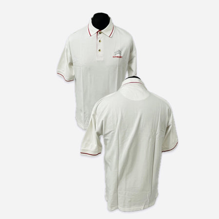 Citroen Motorsport Official WRC World Rally Championship Team Issue Travel Polo Shirt-White - Pit-Lane Motorsport