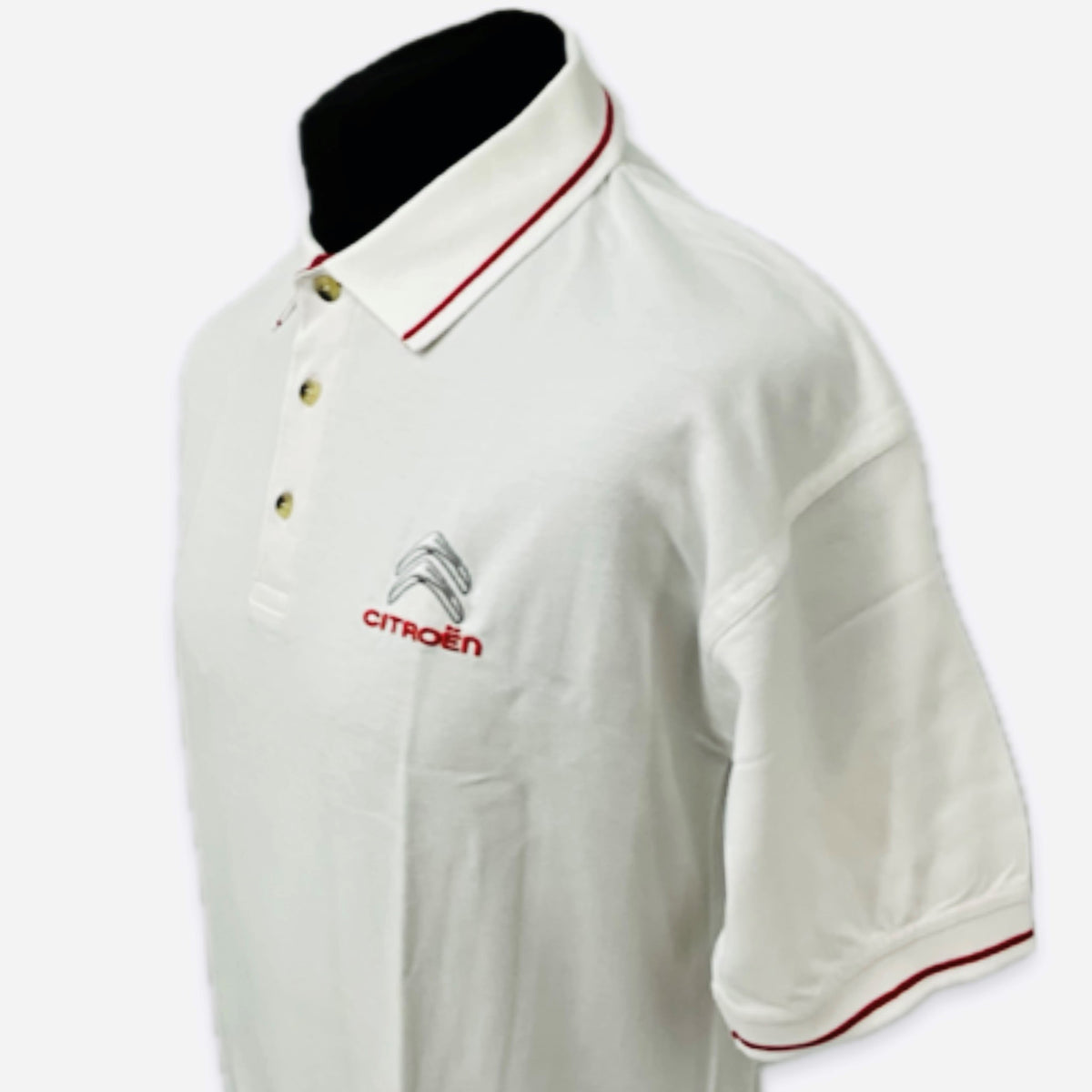 Citroen Motorsport Official WRC World Rally Championship Team Issue Travel Polo Shirt-White - Pit-Lane Motorsport