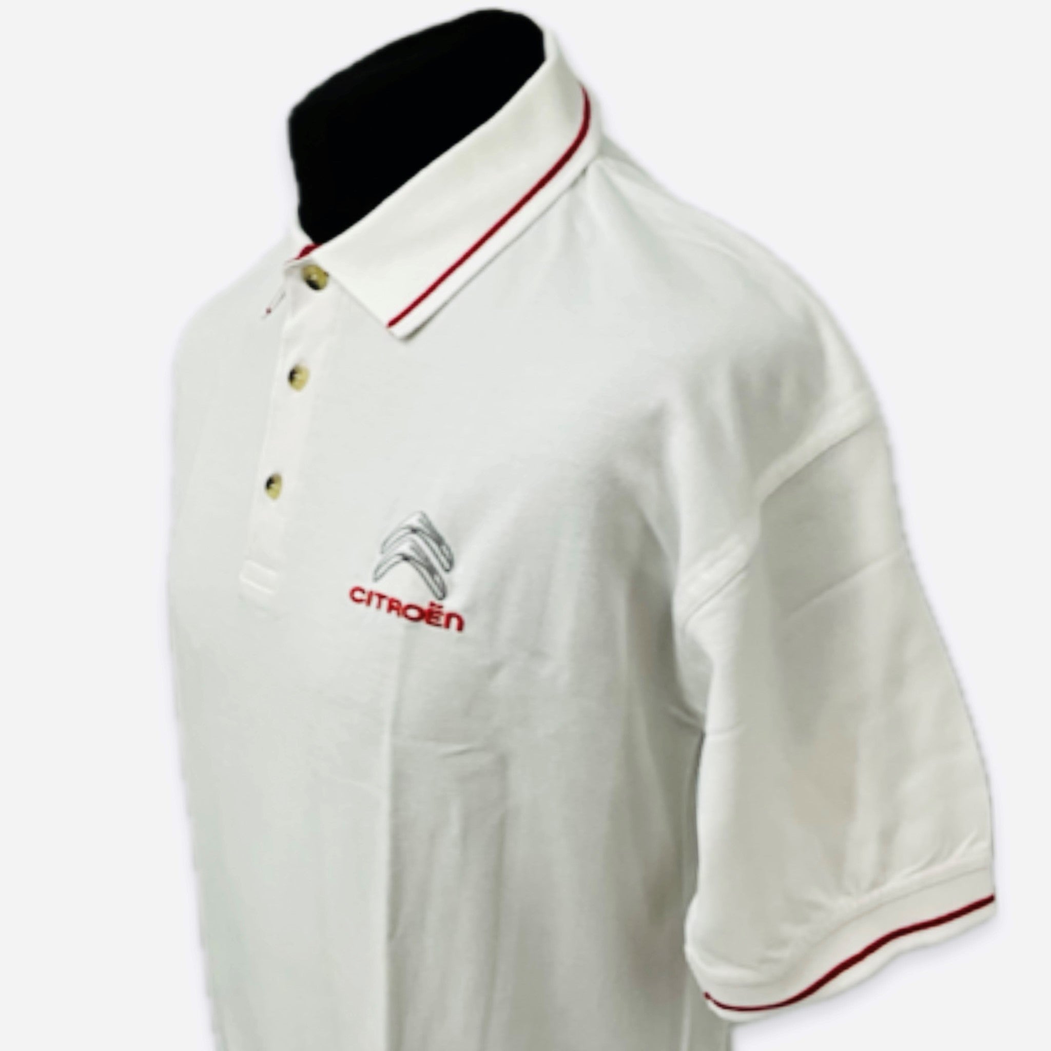 Citroen Motorsport Official WRC World Rally Championship Team Issue Travel Polo Shirt-White - Pit-Lane Motorsport