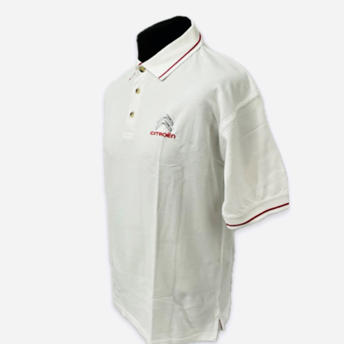 Citroen Motorsport Official WRC World Rally Championship Team Issue Travel Polo Shirt-White - Pit-Lane Motorsport