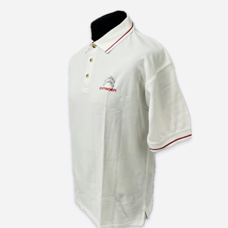 Citroen Motorsport Official WRC World Rally Championship Team Issue Travel Polo Shirt-White - Pit-Lane Motorsport