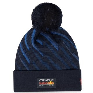 Oracle Red Bull Racing F1 Team Official Merchandise Adults Team New Era Cuff Beanie Navy
