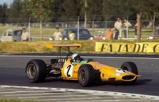 McLaren Papaya - Bruce McLaren Special - Spa - Francorchamps Circuit - 1968 Collectors Edition Poster