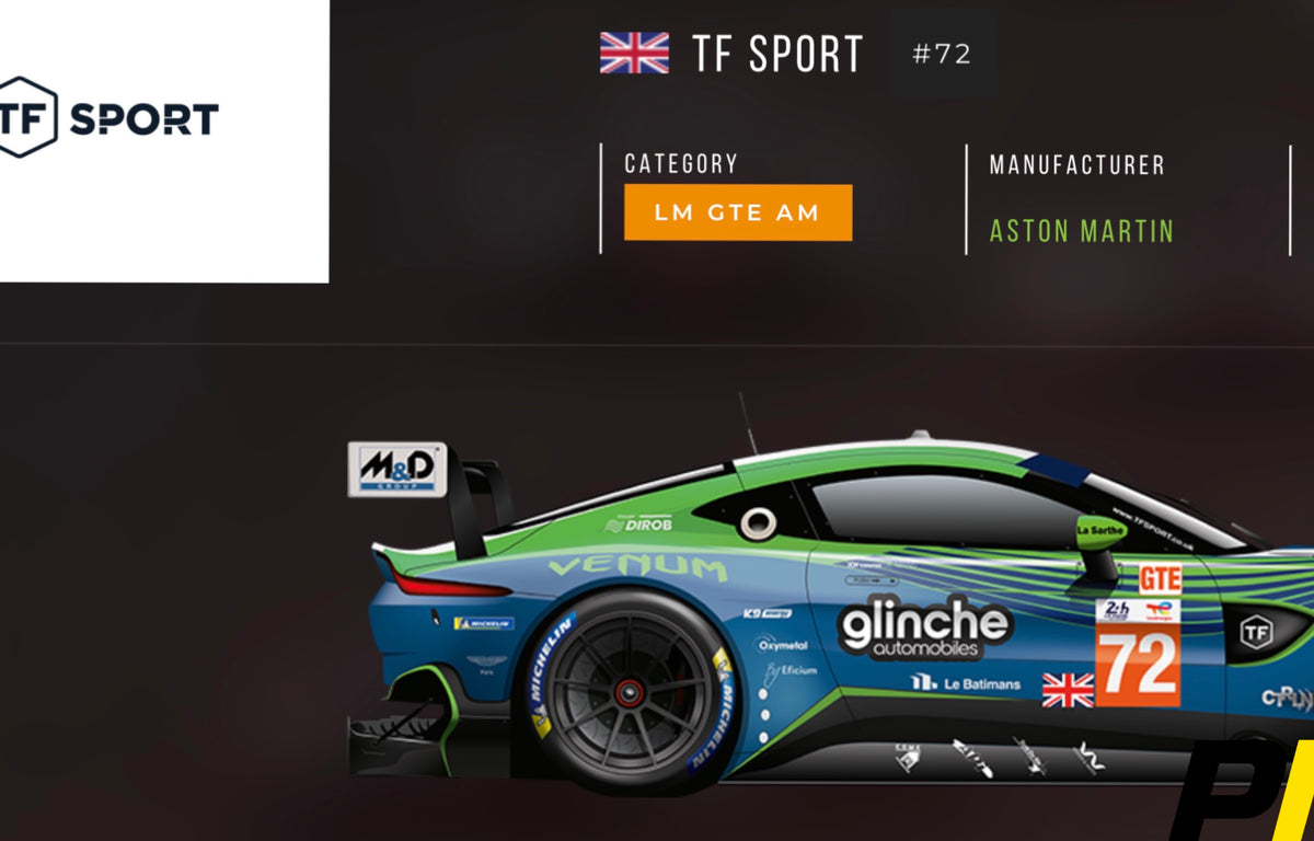 Aston Martin Racing LM GTE AM Aston Martin Vantage AMR TF Sport #72 2023 Le Mans Race Damaged Carbon Fibre Rear Quarter Panel - Pit-Lane Motorsport