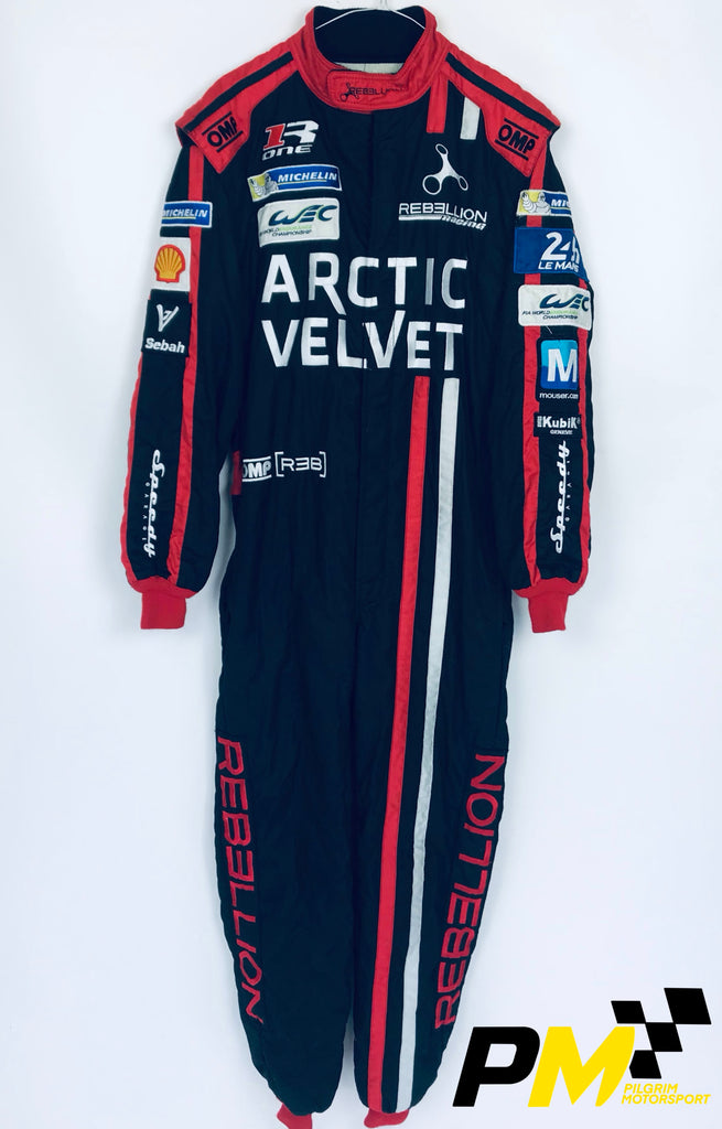 Rebellion Racing Arctic Velvet Le Mans Team 2016 Team Issue OMP 3-Layer FIA Standard 8856 Race Suit