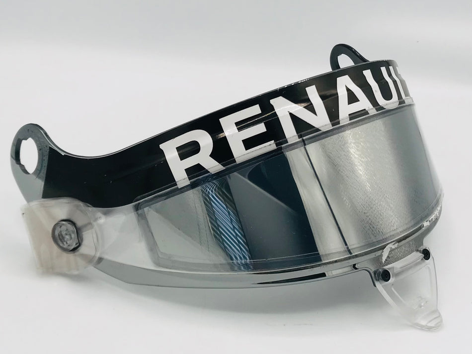 Nico Hulkenberg Renault F1 Team 2019 Race Used Visor with tare Off Strips- Mirror Tinted - Pit-Lane Motorsport