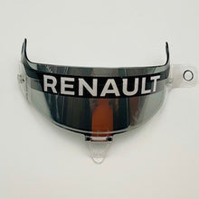 Load image into Gallery viewer, Nico Hulkenberg Renault F1 Team 2019 Race Used Visor with tare Off Strips-Mirror Tinted-Small Window