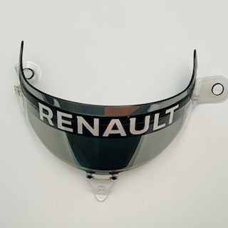 Nico Hulkenberg Renault F1 Team 2019 Race Used Visor with tare Off Strips-Mirror Tinted-Small Window