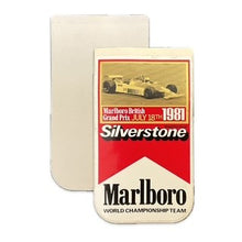 Load image into Gallery viewer, Genuine Origional 1981 Silverstone Marlboro British Grand Prix Event Sticker