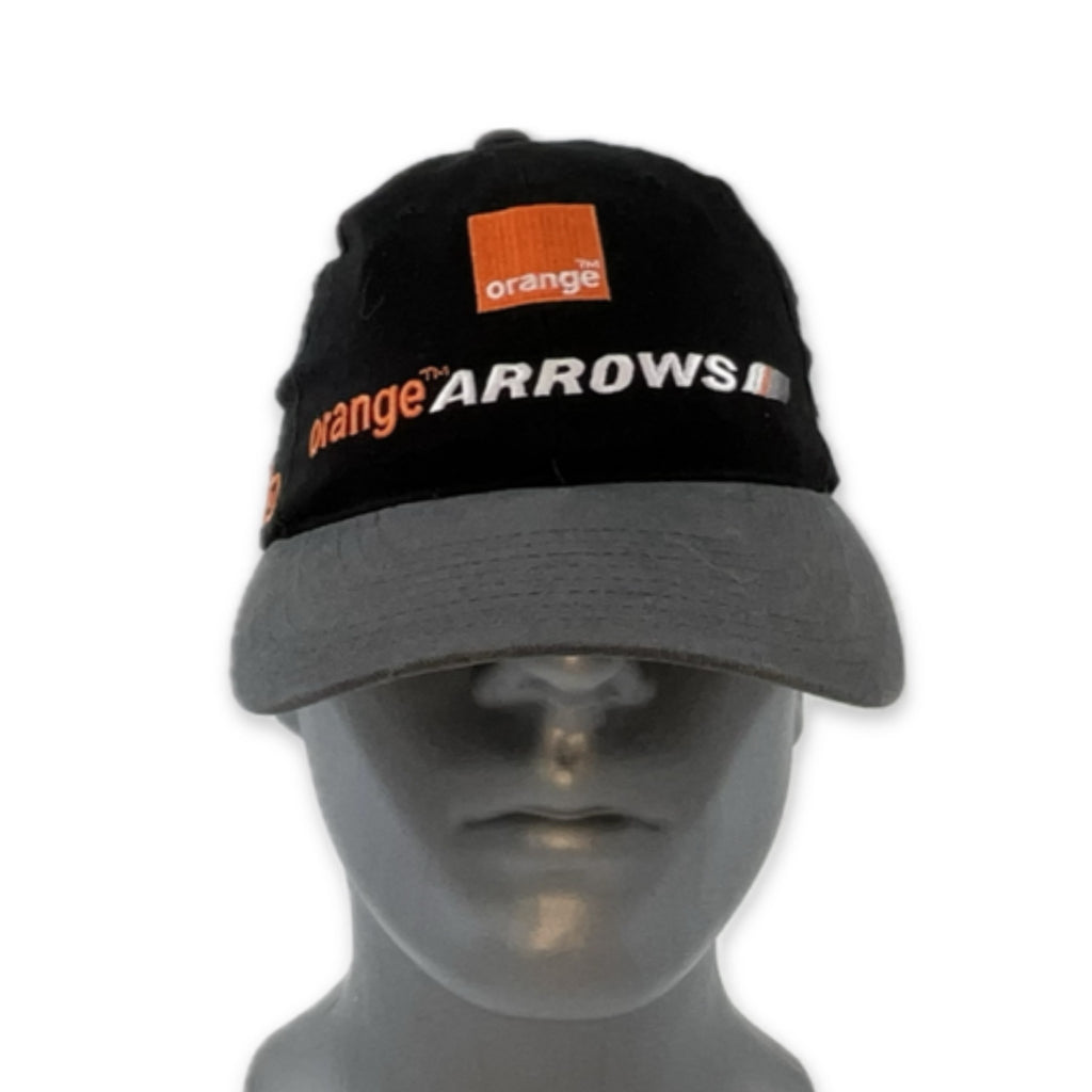 Genuine Period TWR Orange Arrows Formula One Team Official Merchandise Team cap-Black