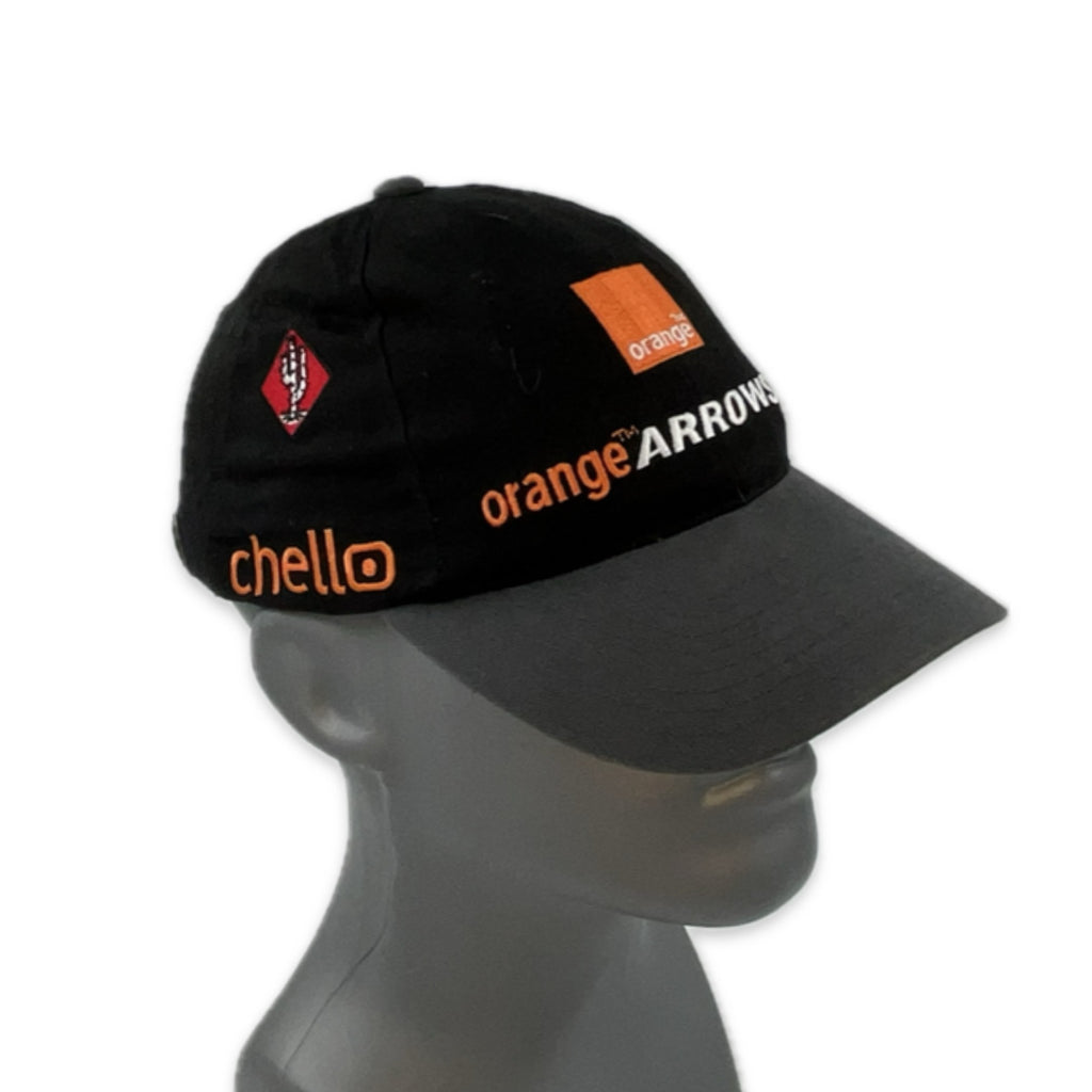 Genuine Period TWR Orange Arrows Formula One Team Official Merchandise Team cap-Black