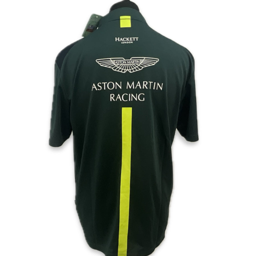 Aston Martin Racing AMR Le Mans Team Official Teamwear Race Day Polo Shirt- Dark Green Early 2018-Brand New