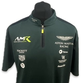 Aston Martin Racing AMR Le Mans Team Official Teamwear Race Day Polo Shirt- Dark Green Early 2018-Brand New