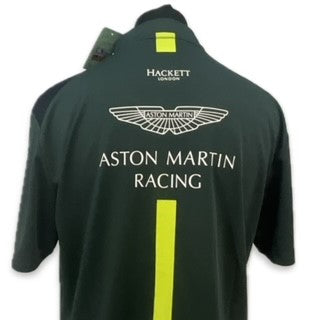 Aston Martin Racing AMR Le Mans Team Official Teamwear Race Day Polo Shirt- Dark Green Early 2018-Brand New