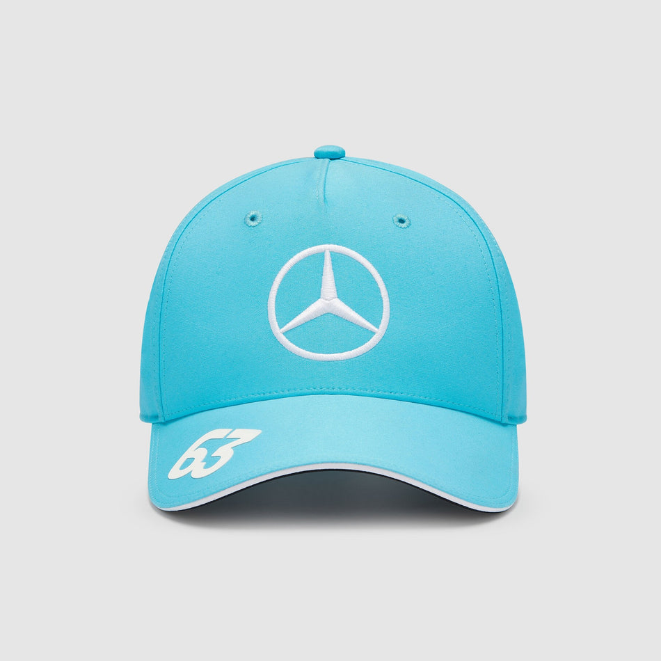 Kids 2024 George Russell  Mercedes AMG F1 Team Official Merchandise Team Driver Cap-Blue