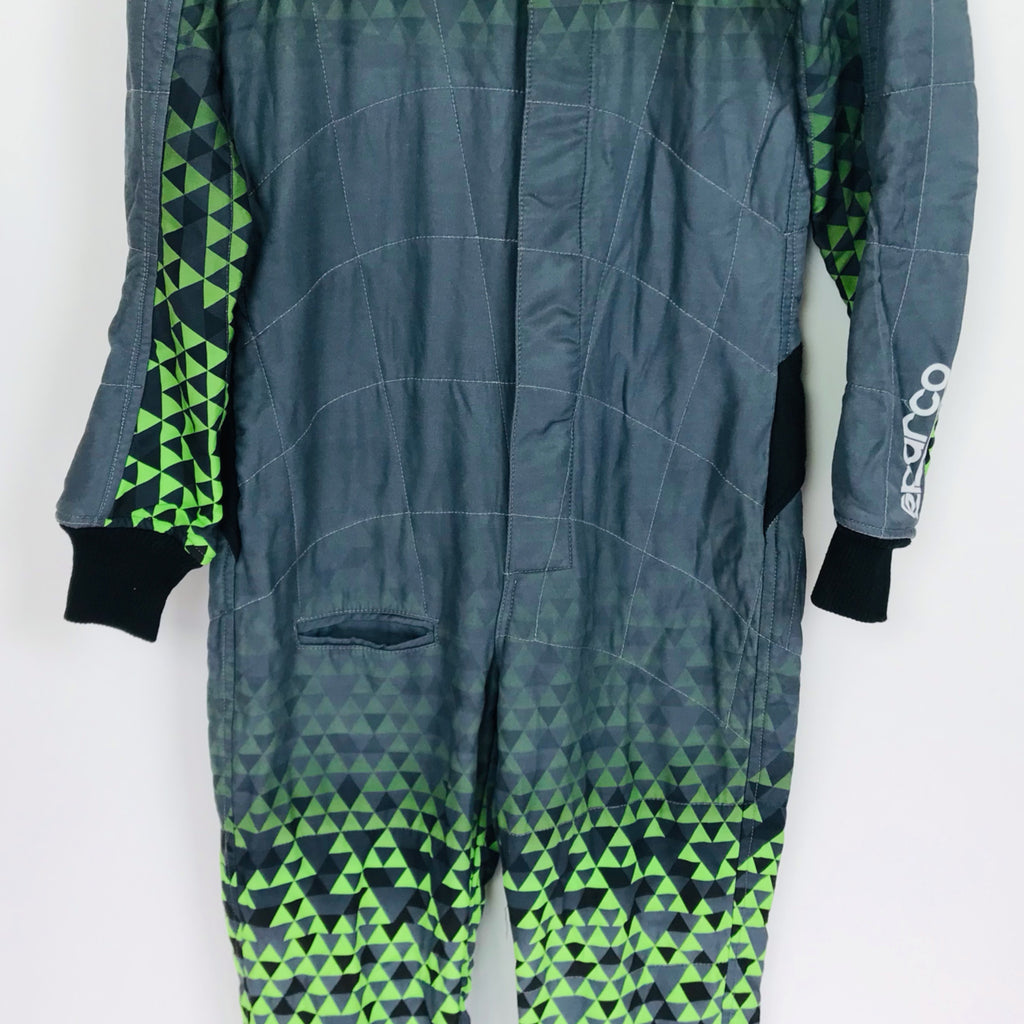 Used - Sparco Infinity Green Grey Race Suit - 2016 - Pit-Lane Motorsport