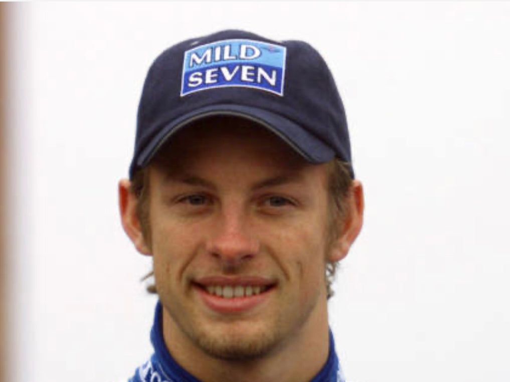 Jenson Button Mild Seven Benetton Renault Formula One Team Official Merchandise Drivers Cap