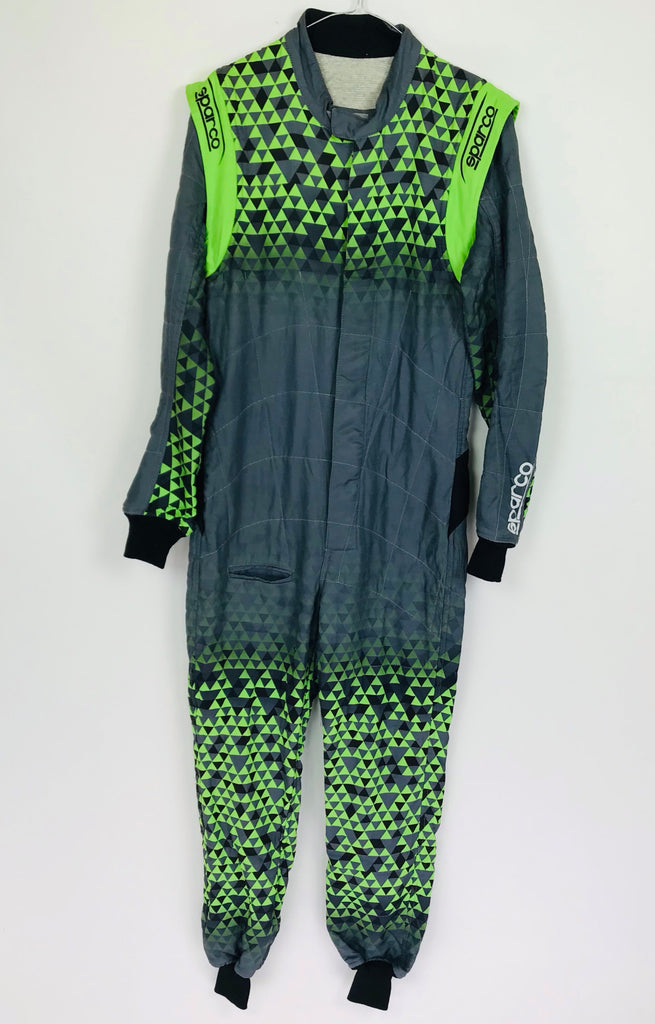Used - Sparco Infinity Green Grey Race Suit - 2016 - Pit-Lane Motorsport