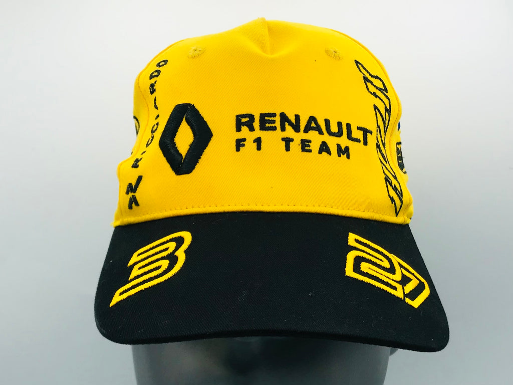2019 R.S.19 Renault Formula One Team- Team Drivers Cap Daniel Ricciardo & Carlos Sainz Jnr Brand New Official Merchandise
