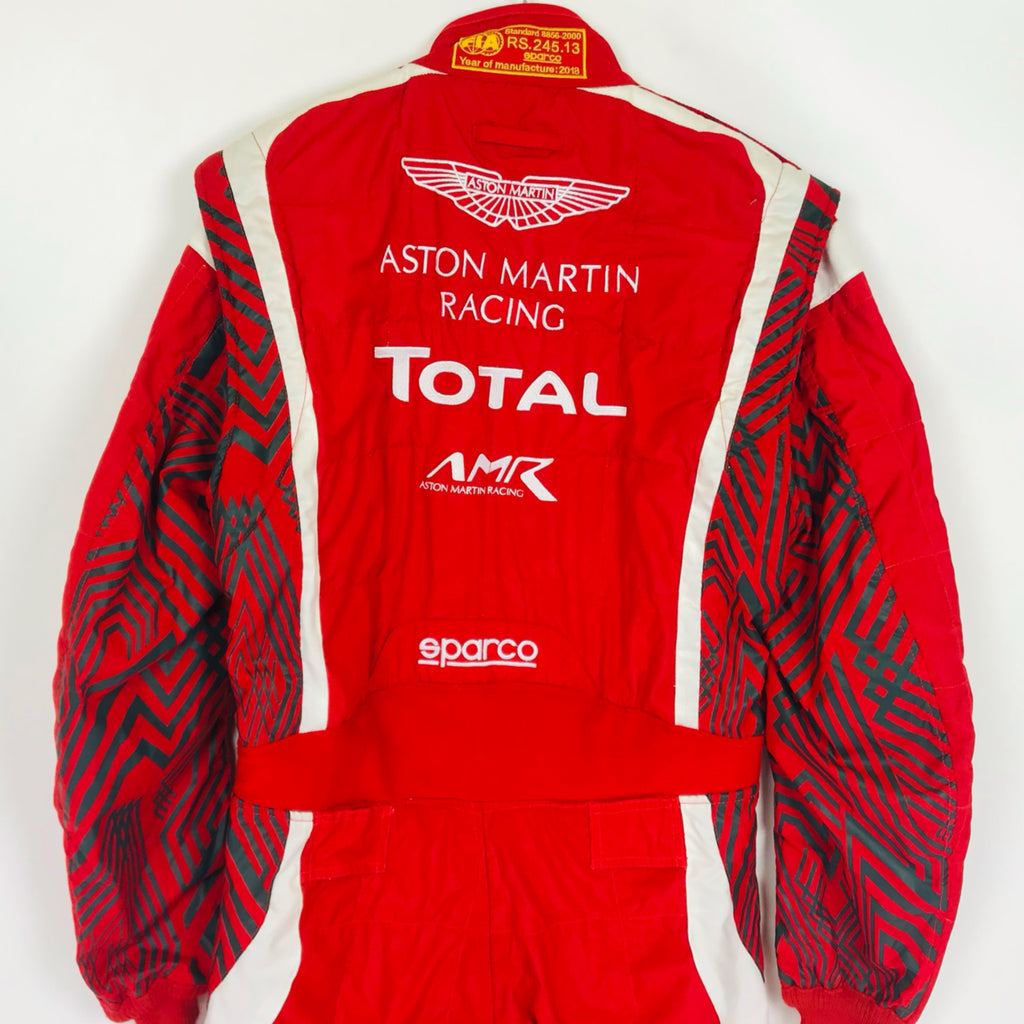 New - Aston Martin Racing AMR Le mans Team-Team Issued Sparco FIA Standard 8856-2000 race suit 2018 size 52 - Pit-Lane Motorsport