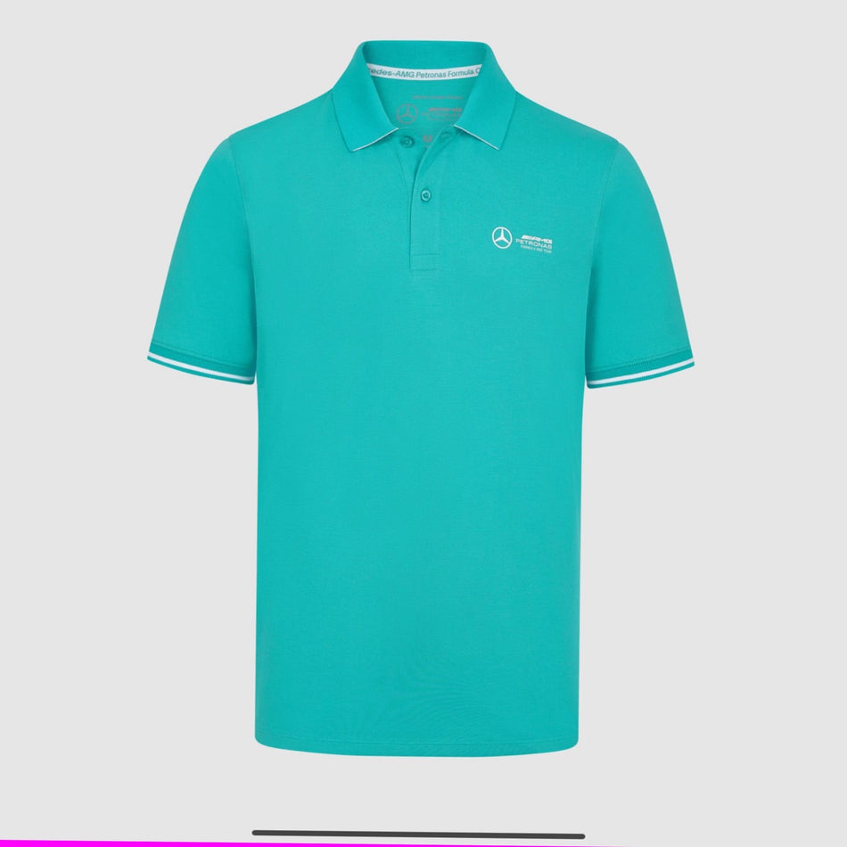 Mercedes AMG F1 Team Official Merchandise MAPf1 FW Men's Polo Shirt-Teal