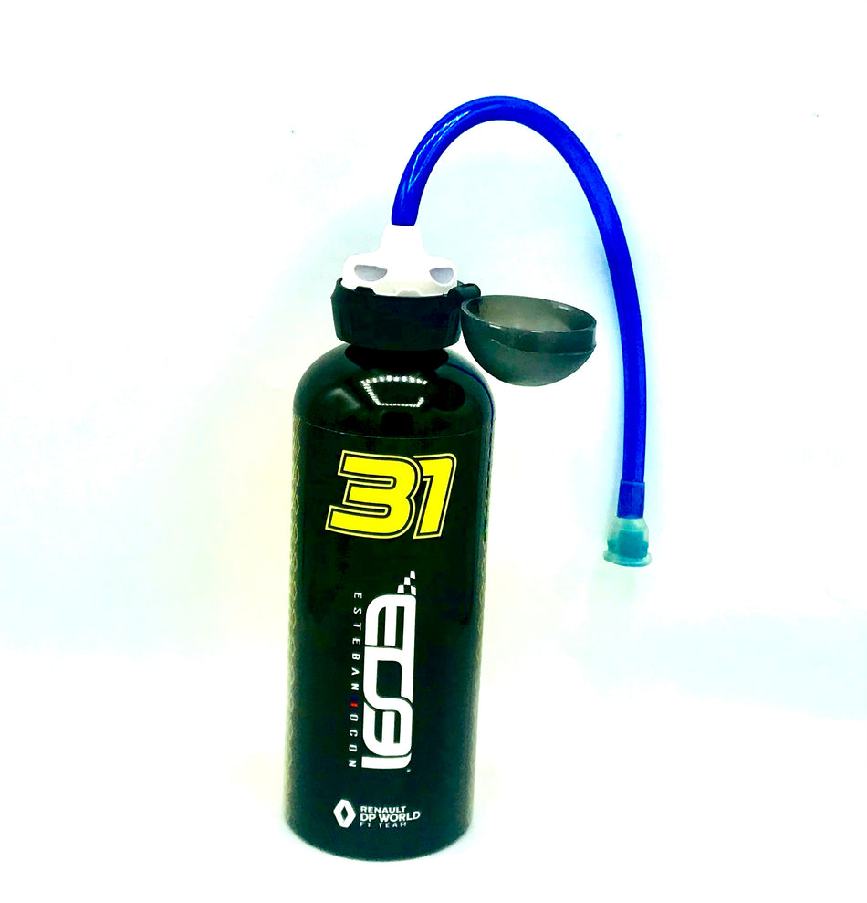 2020 Esteban Ocon Race Used Renault Formula One Team Grid Aluminium Drinks Bottle - Pit-Lane Motorsport