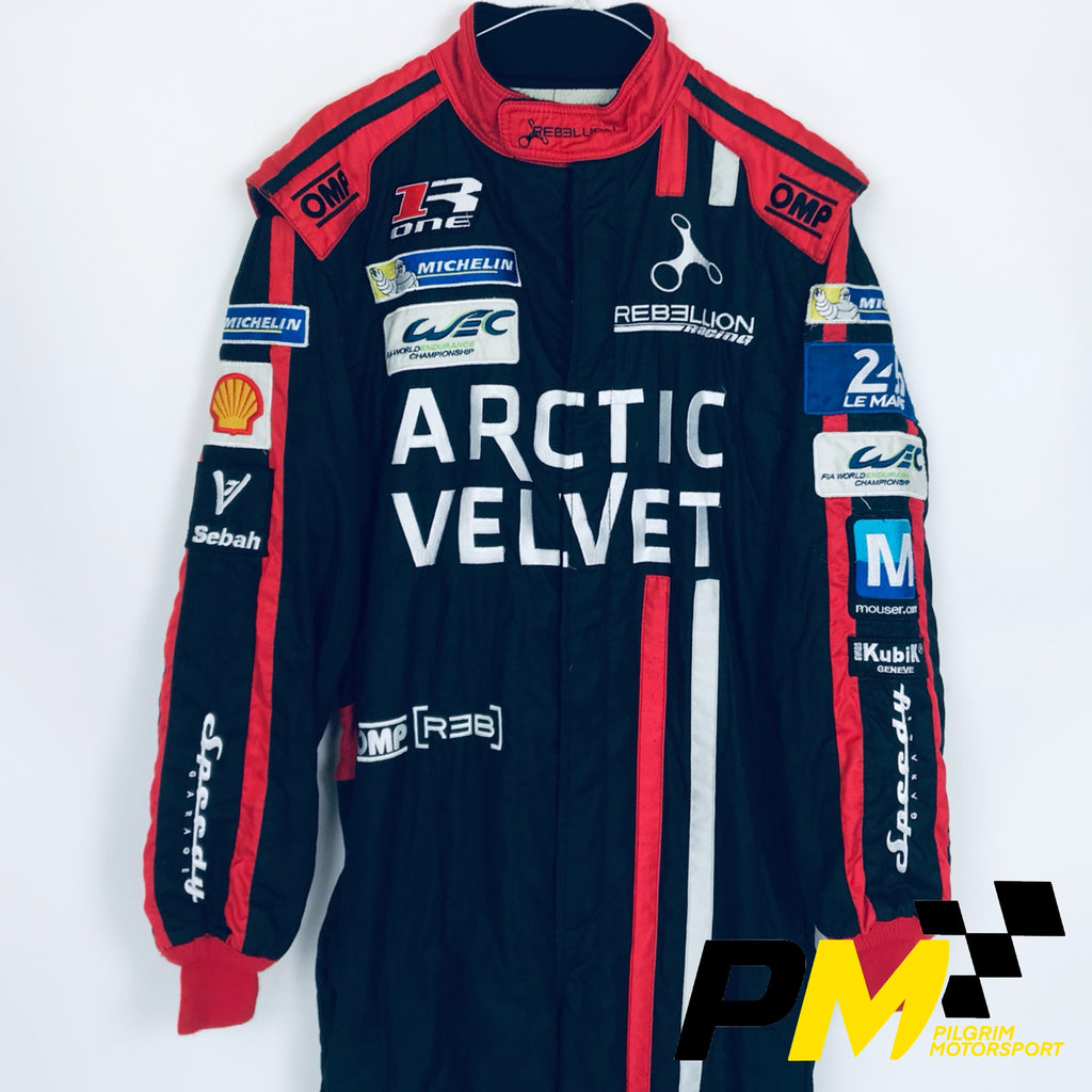 Rebellion Racing Arctic Velvet Le Mans Team 2016 Team Issue OMP 3-Layer FIA Standard 8856 Race Suit