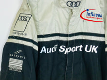 Load image into Gallery viewer, 1999 Audi Sport UK Le Mans Team 24 Hour Race Used Mechanics Pit Crew  Stand 21 Suit.
