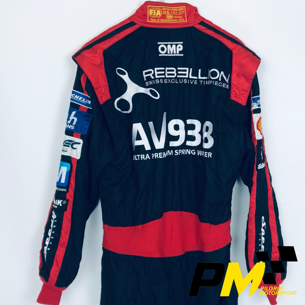 Rebellion Racing Arctic Velvet Le Mans Team 2016 Team Issue OMP 3-Layer FIA Standard 8856 Race Suit