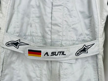 Load image into Gallery viewer, 2008 Adrian Sutil Test Used Force India F1 Team Alpinestars Race Suit Official F1 Testing Barcelona