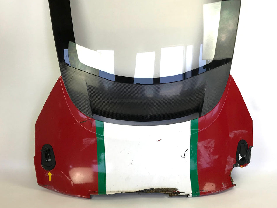 Aston Martin Racing LM GTE AM Aston Martin Vantage AMR OMAN Racing TF Sport #95 Race Damaged Carbon Fibre Boot and Rear Screen Section - Pit-Lane Motorsport