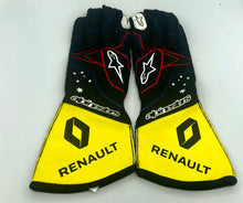 Load image into Gallery viewer, 2020 Daniel Ricciardo Race Used Renault F1 Team Alpinestars Gloves