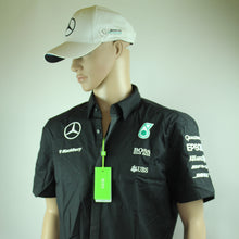 Load image into Gallery viewer, Hugo Boss Black Mercedes AMG Petronas Formula One Team Issue Managers Shirt. Brand New