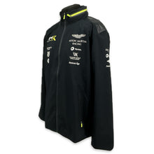 Load image into Gallery viewer, Aston Martin Racing AMR Team Issue Full Zip Hooded Rain Coat Dark Blue Early Season- Used-2018