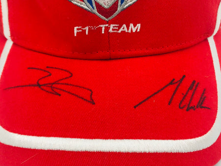 Joules Bianchi & Max Chilton Hand Signed Marussia Racing Formula One Team- Team Cap - Pit-Lane Motorsport