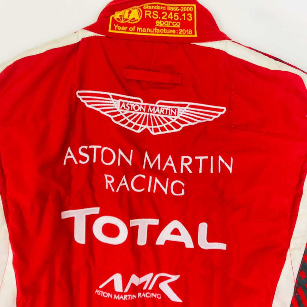 New - Aston Martin Racing AMR Le mans Team-Team Issued Sparco FIA Standard 8856-2000 race suit 2018 size 52 - Pit-Lane Motorsport