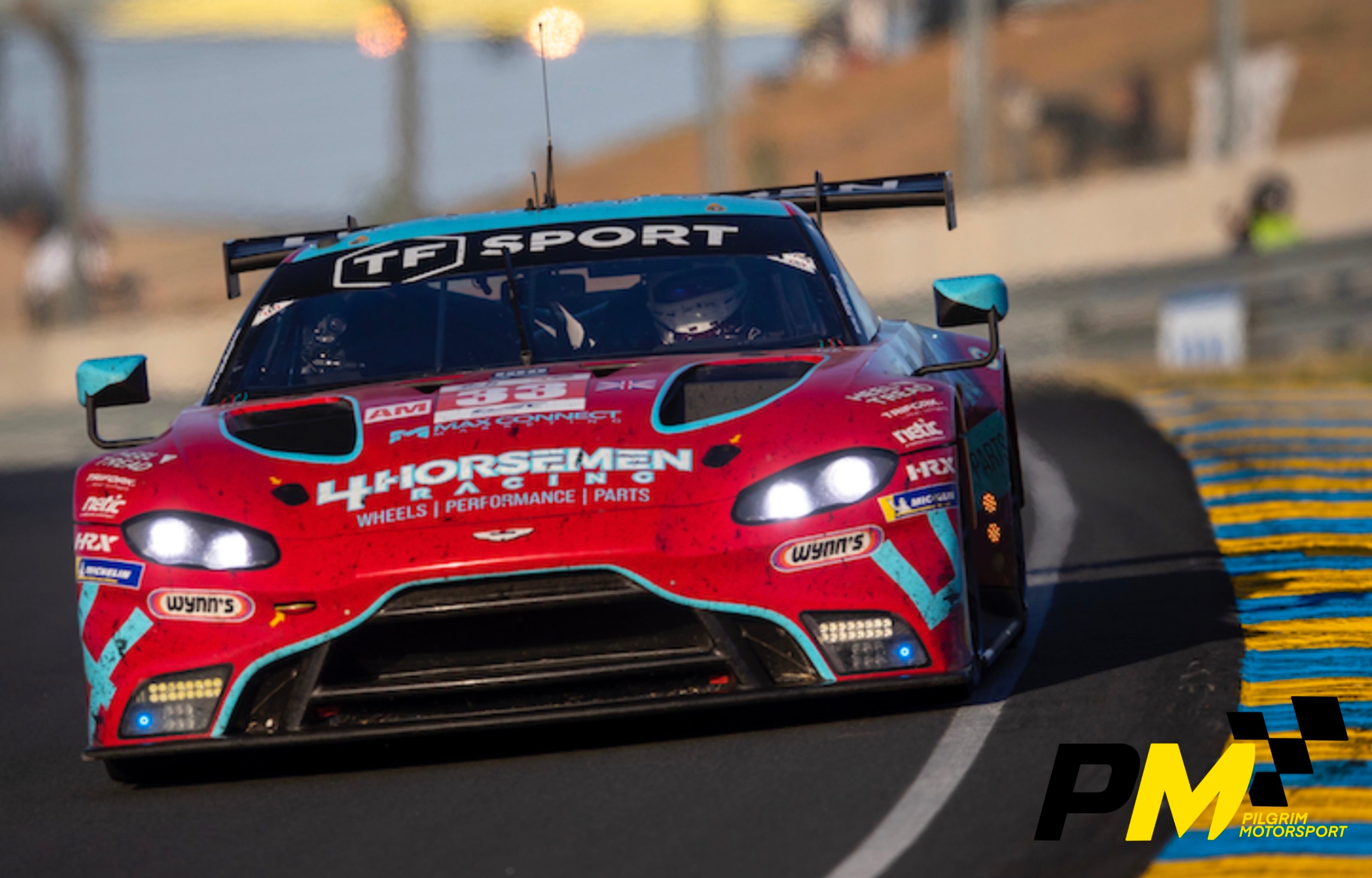 Aston Martin Racing LM GTE AM Aston Martin Vantage AMR OMAN Racing with TF Sport #95 Race Damaged Carbon Fibre Rear Quarter Panel - Pit-Lane Motorsport