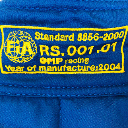 Prodrive Blue WRC Team OMP FIA Standard 8856-2000 Race Suit Brand New - Pit-Lane Motorsport