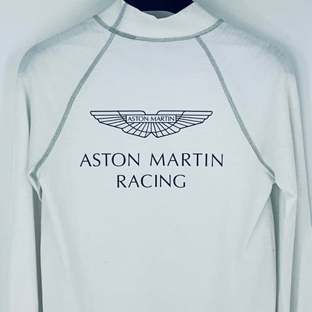 White wetsuit with Aston Martin Racing logo on a white background