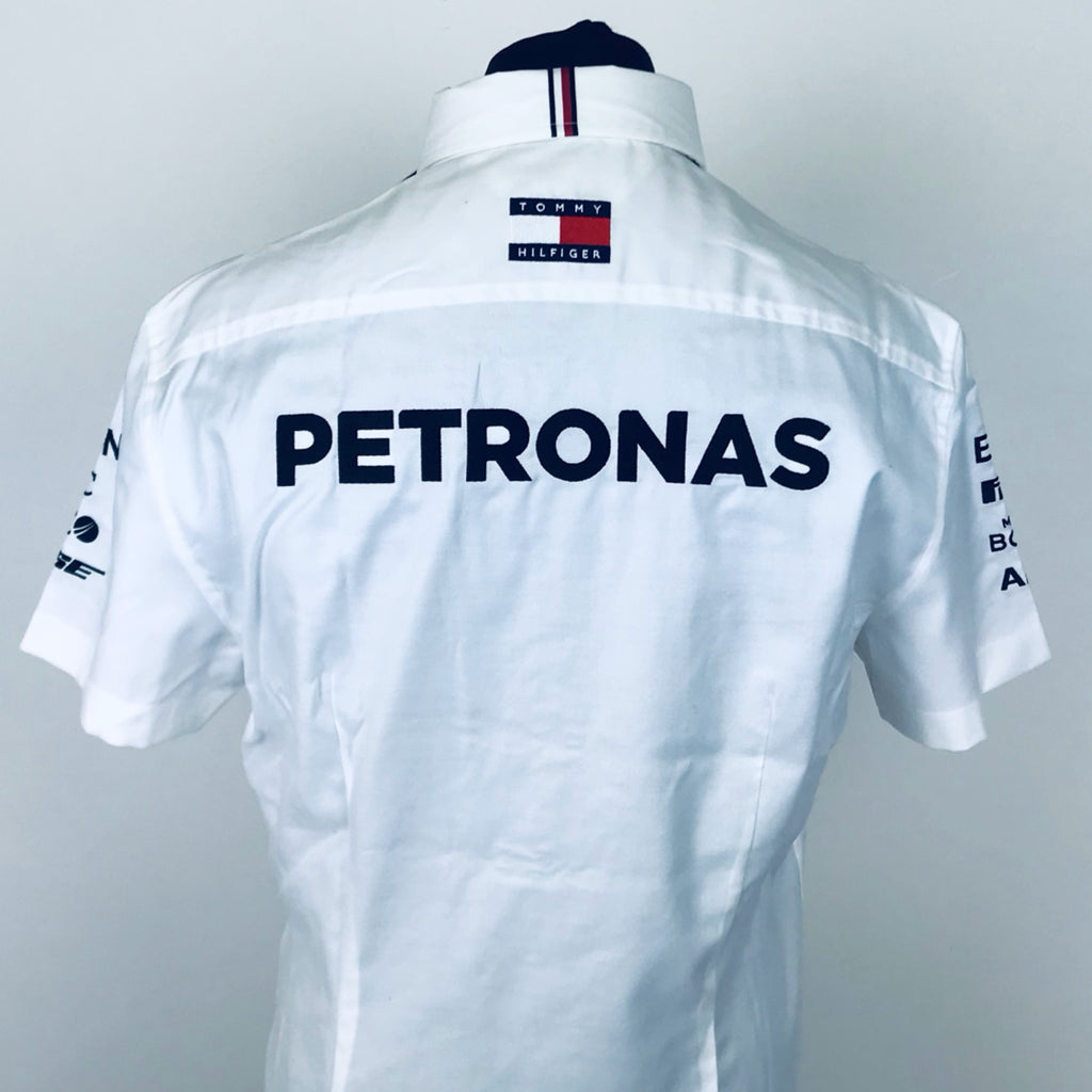 2021 Mercedes AMG Petronas Formula One Team Issue Tommy Hilfiger Managers Shirt.
