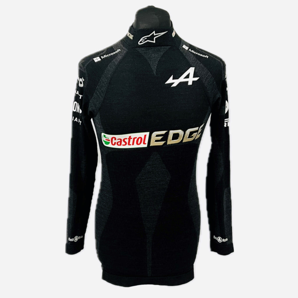 2021 Esteban Ocon Alpine F1 Team Alpinestars Race Used Nomex Top