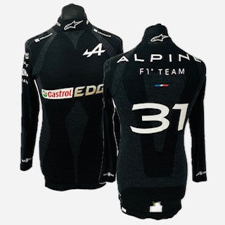 2021 Esteban Ocon Alpine F1 Team Alpinestars Race Used Nomex Top