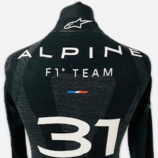 2021 Esteban Ocon Alpine F1 Team Alpinestars Race Used Nomex Top