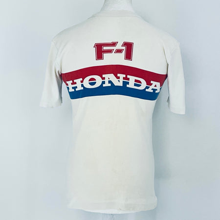 White shirt with 'F-1 Honda' logo on a white background