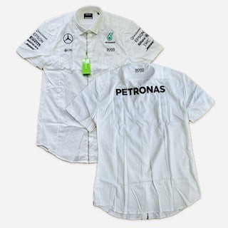 Team Issue Hugo Boss Mercedes AMG Petronas Formula One Team Issue Managers Shirt -White