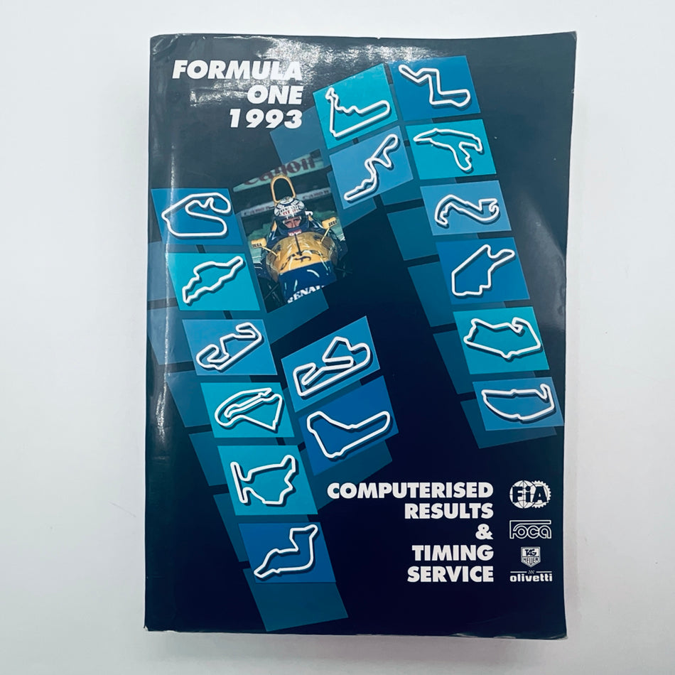 Original 1993 FIA Formula One Computerised Results & Timing Service Official Complete Season Book - Pit-Lane Motorsport