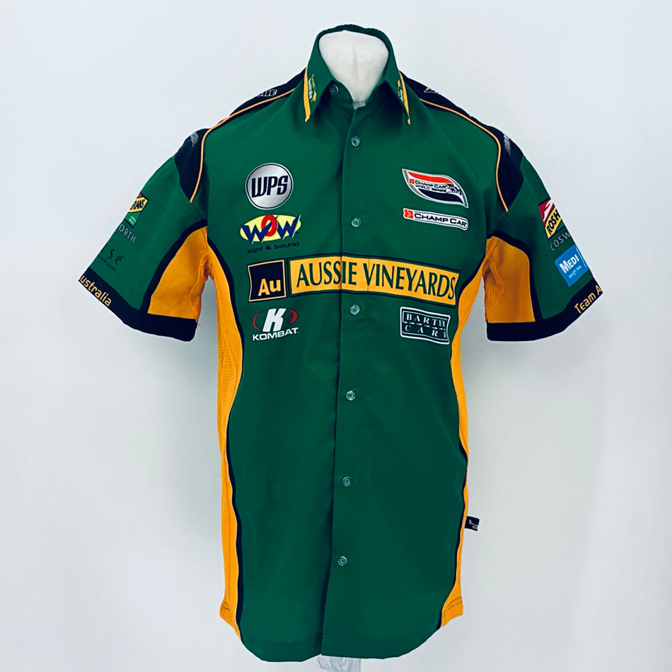 Aussie Vineyards Walker Racing Will Power Indycar Crew Team Shirt 2008 Medium - Pit-Lane Motorsport